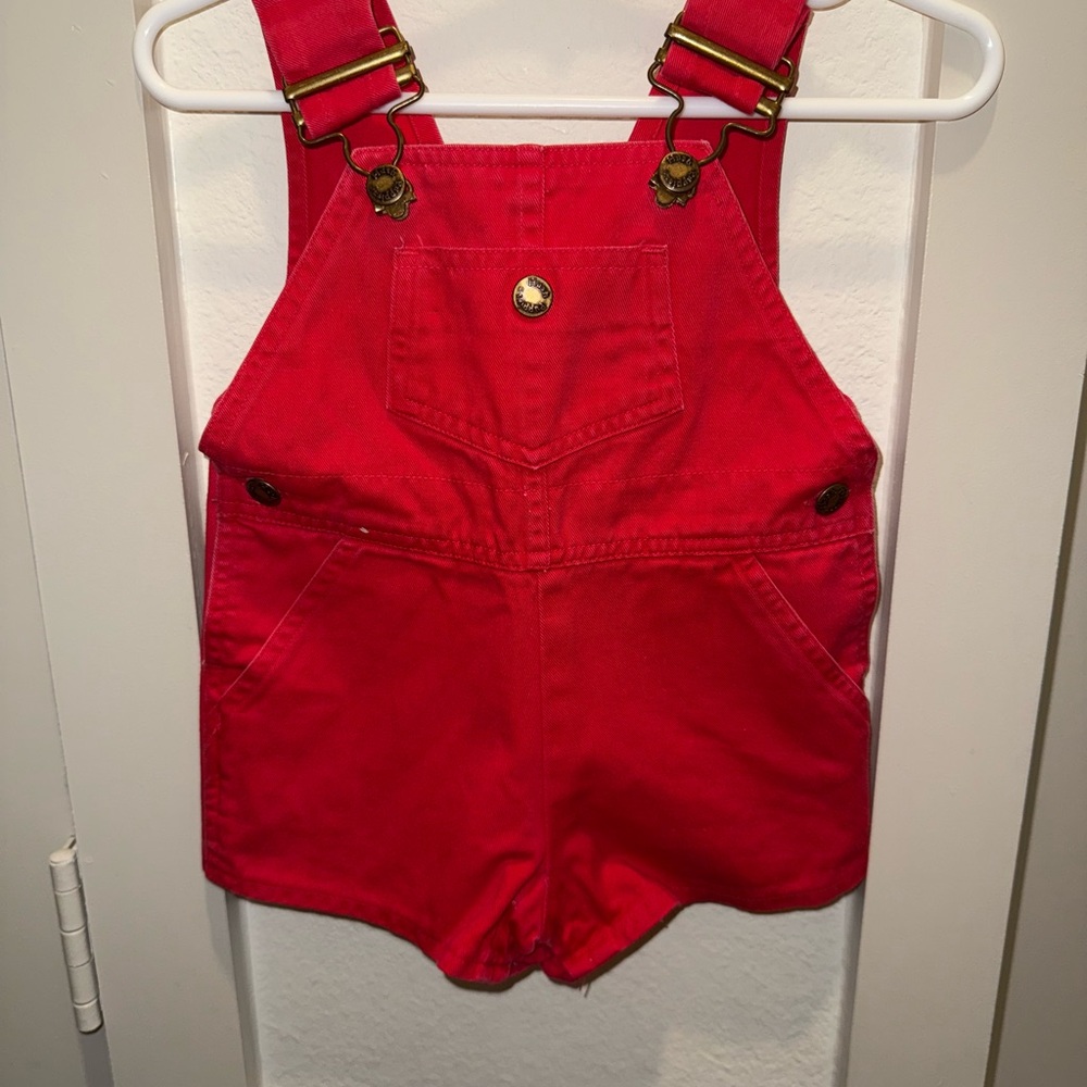 Red Kids hush puppies Overalls